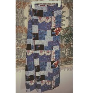 70’s Patchwork Wrap Skirt 🌿